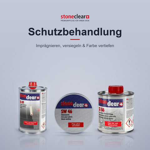 Schutzbehandlung – stoneclear Steinpflege